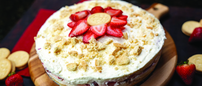 French-Style Cheesecake with Strawberries