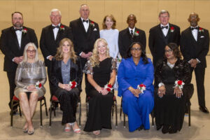 The 2025 inductees into the Alabama Sports Hall of Fame. Melanie Donahoo is pictured front row, second from left. Tanya Broadway is pictured front row, third from left.