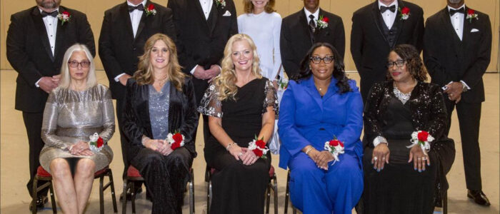 The 2025 inductees into the Alabama Sports Hall of Fame. Melanie Donahoo is pictured front row, second from left. Tanya Broadway is pictured front row, third from left.